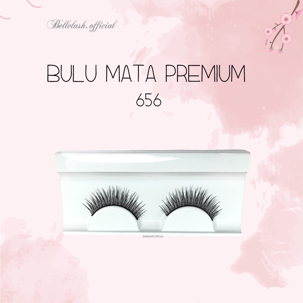 656 Bulu Mata Palsu Handmade Natural False Eyelash Eye Lashes Belle Eyelashes Premium