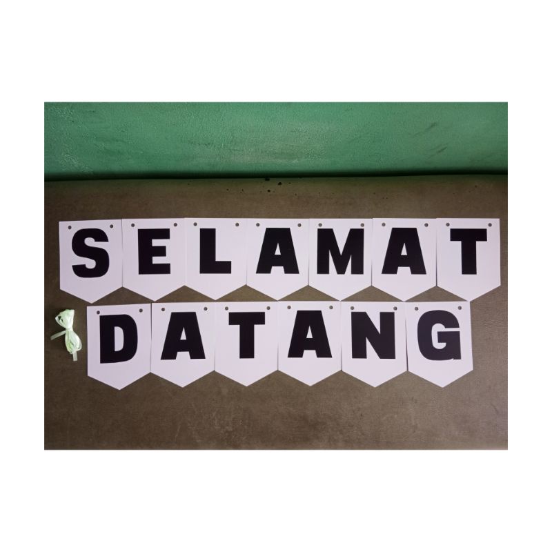 Tulisan Selamat Datang/Banner Selamat Datang/Bunting Flag Selamat Datang