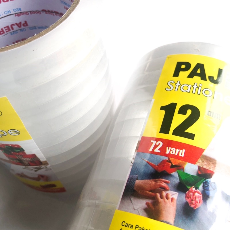 Isolasi / Stationary Tape Slop Merk Pajero 12 mm x 72 yards