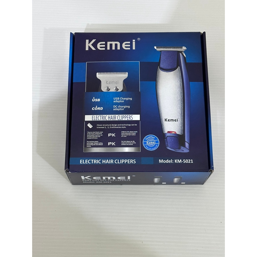 Hair Clipper Kemei Detailer KM-5021 Alat Mesin Cukur Rambut Cordless