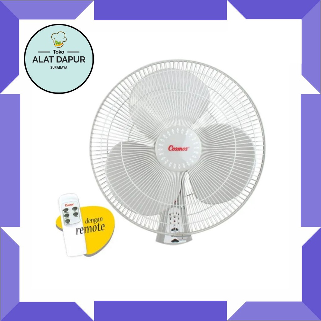 COSMOS Wall Fan Kipas Angin Dinding Tembok Remote COSMOS 16WFCR  16inch 16 WFCR 16&quot;