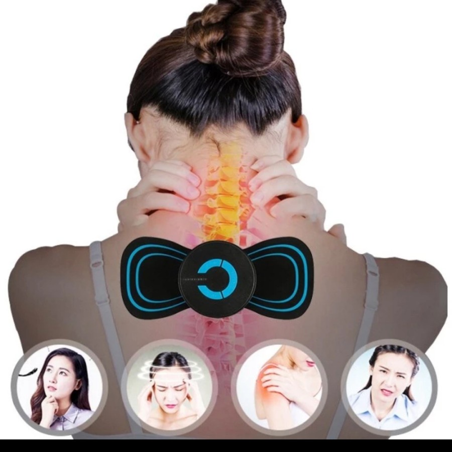 EMS Cervical Massager Neck Portable Alat Pijat Compact Stimulasi Otot