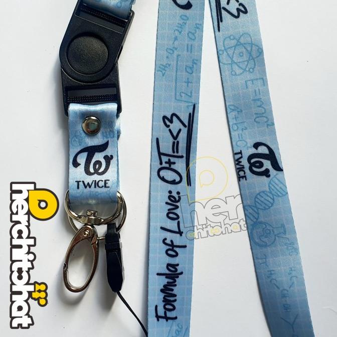 

HARGA DISKON Lanyard TWICE (Formula of Love) JYP Entertainment - Strap Tali ID Card