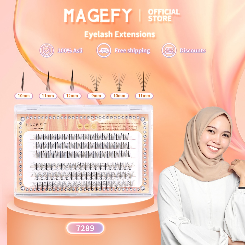 MAGEFY Eyelash Extension Bulu Mata Sandwich Eylesh Bulu Mata Lembut A Type Eyelashes And Bulu Mata Sandwich