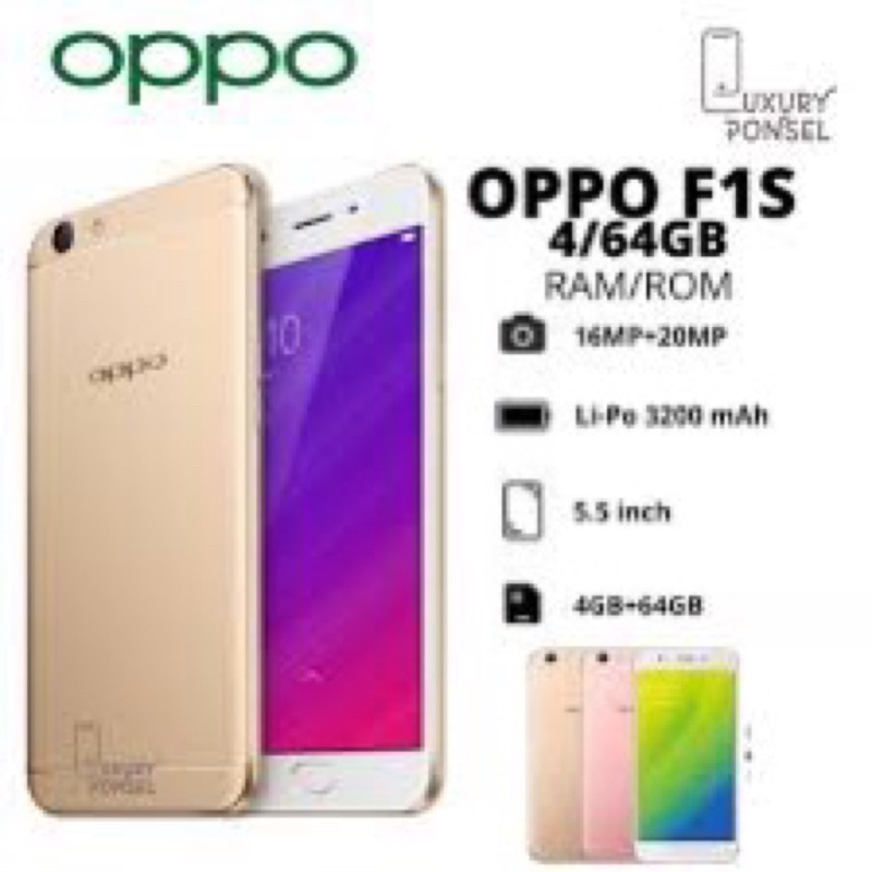 OPPO F1S RAM 4/64GB ORIGINAL 100%