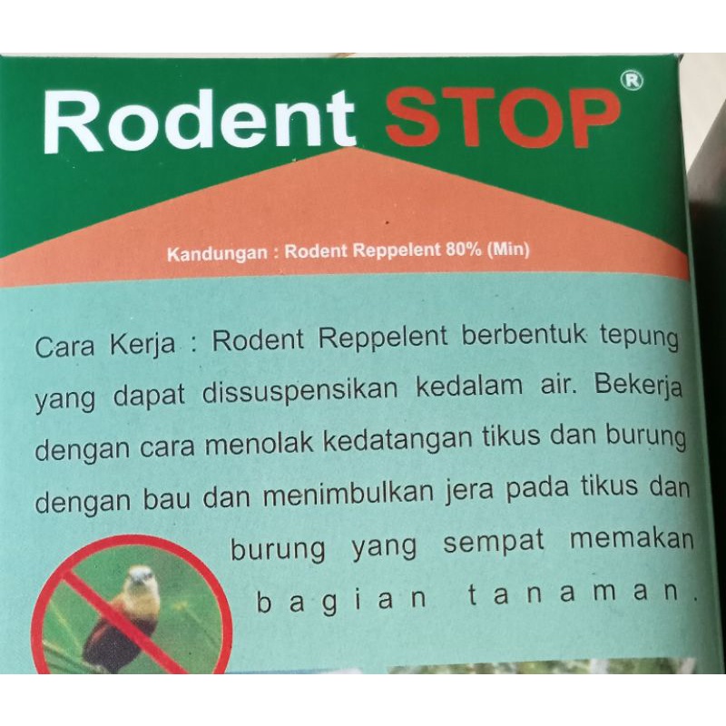 Rodent Stop pengusir tikus dan burung sawah 100gram