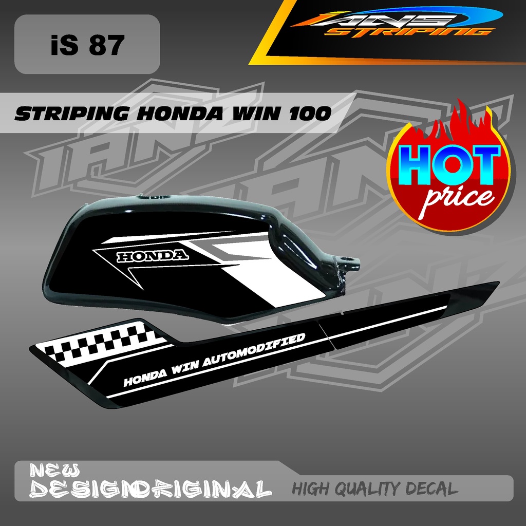 STRIPING WIN100 CUSTOM KONSPE RETRO JAPAN BAHAN HOLOGRAM / NON HOLOGRAM IS87