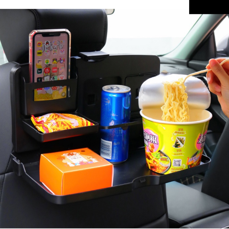 Tempat Gelas Mobil Lipat/Auto Seat Back Desk Meja Makan Tempat Minuman Bracket Universal Tempat Tray Makanan Botol Cars Storage Box