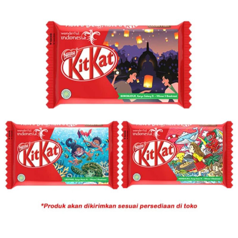 

PROMO! Kit Kat Cokelat 35 Gram - Gambar Random Worderful Indonesia