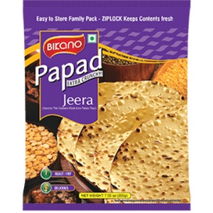 

Buruan beli] Jeera Papad Bikano / Crunchy Thin Crackers /Snack Kerupuk Jintan India