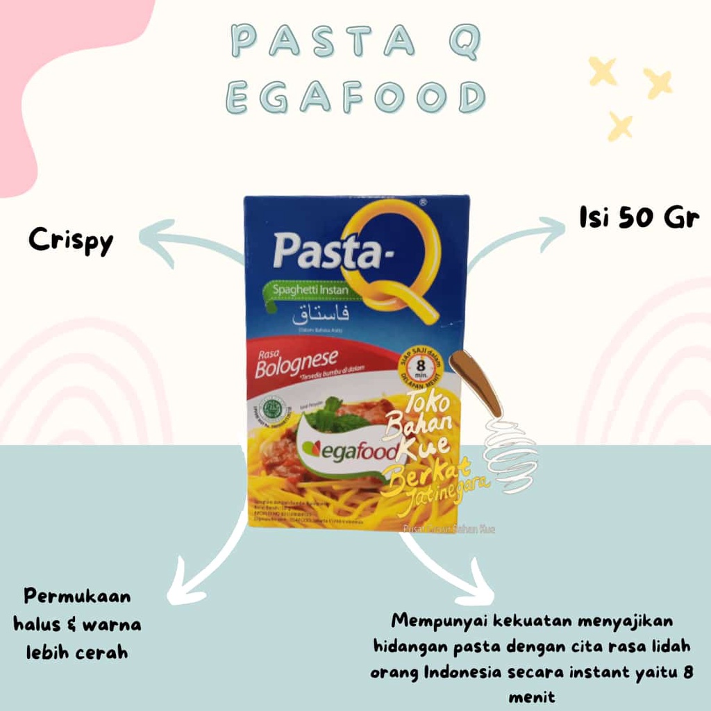 

PASTA Q SPAGETI INSTANT BUMBU CHEESE BOLOGNESE 50 GR