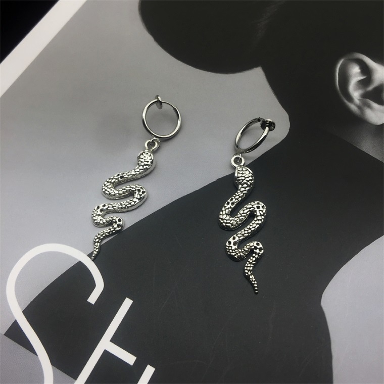 [Spirit Snake Series] Aksesoris Anting Ular Tren Temperamen Retro