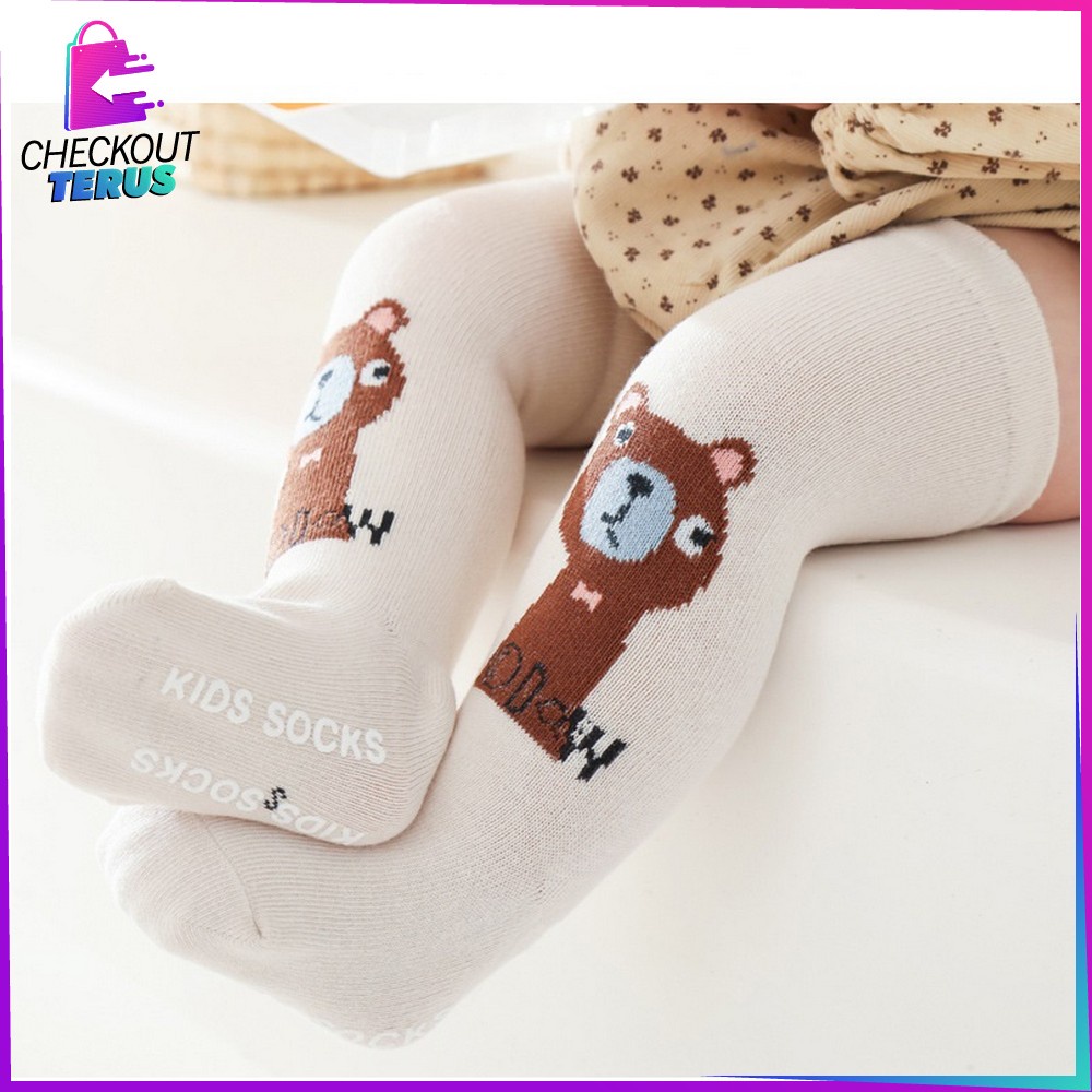 CT P464 Kaos Kaki Panjang Karakter Hewan Motif Unik Baby Animal Socks Kids Import Kaus Kaki Anak Bayi