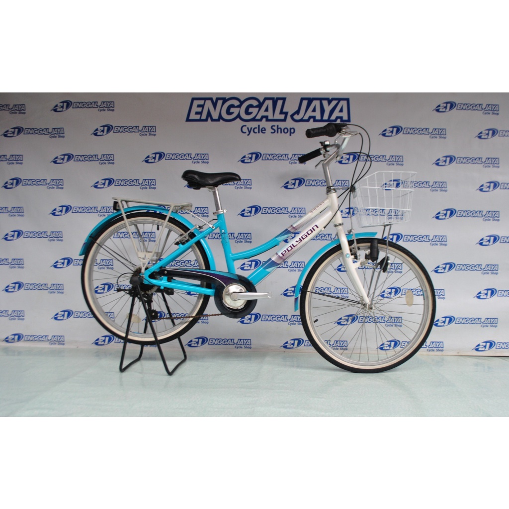 Sepeda Keranjang Mini CTB Polygon Sierra Alloy Shimano 7 Speed 24 Inch - Sepeda Perempuan Polygon Si