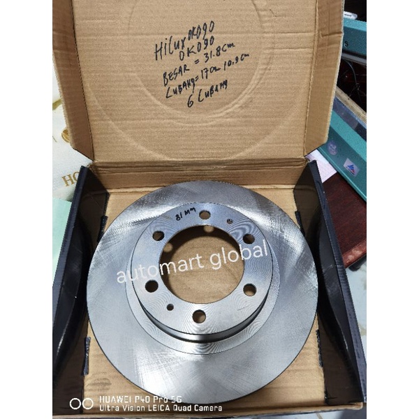 disc brake piringan rem cakram depan hilux revo Fortuner vrz 43512-ok090 31.8cm