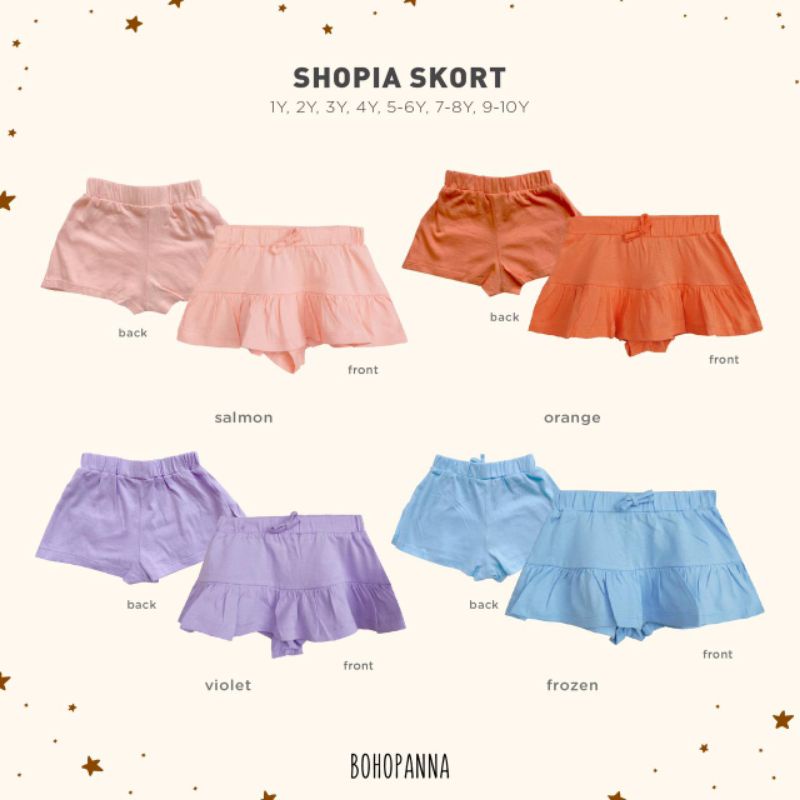 Bohopanna Sophia Skort 1th s/d 8th - Rok Boho Baby