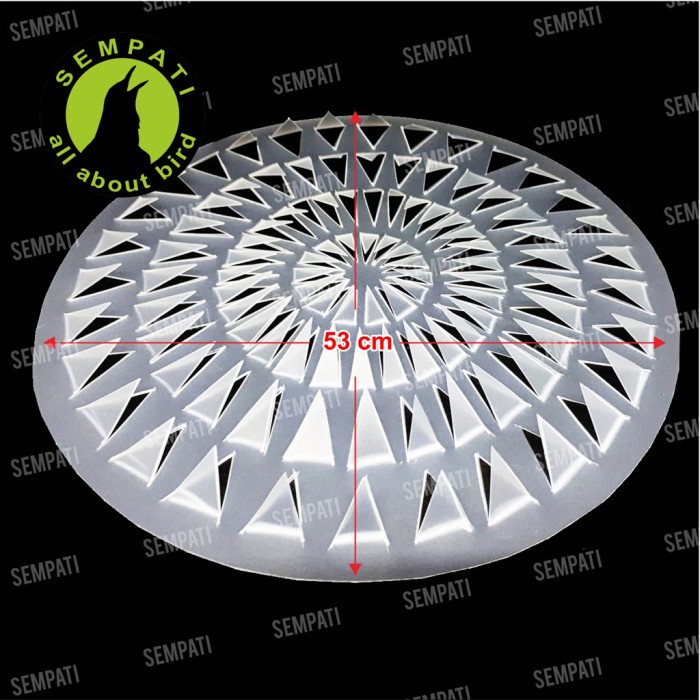 Kandang Burung Ranjau Jebakan Lantai Dasar Mika Sangkar Burung Murai No. 1,2,3 Jala