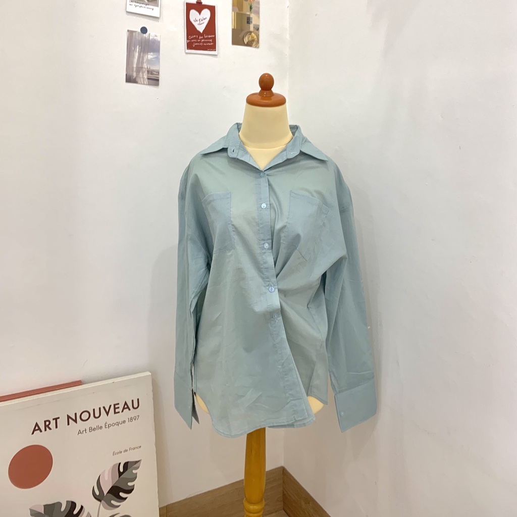 BERLYANNE - Feyre Shirt -  Atasan Wanita - Kemeja Wanita - Pakaian Wanita - Blouse Wanita - Baju Len