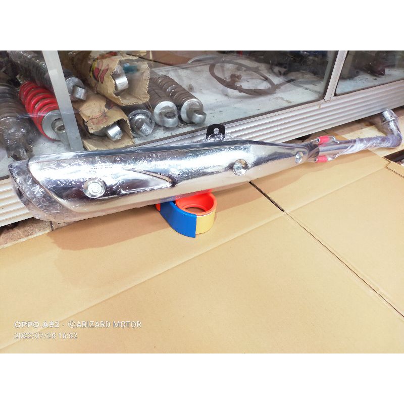 knalpot Tsukigi wave KPH untuk Supra 125-honda karisma-honda Kirana model Tsukigi wave leher crom