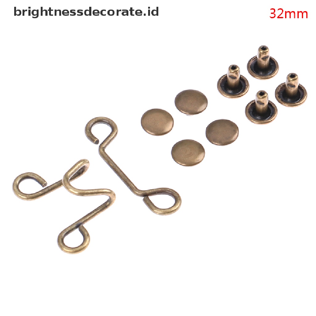 [Birth] 27/32mm Gesper Pinggang Bebas Paku Waist Closing Adjustable Snap Button Resuable  [ID] Baju Kaos Distro Pria Wanita Lengan Panjang [ID]