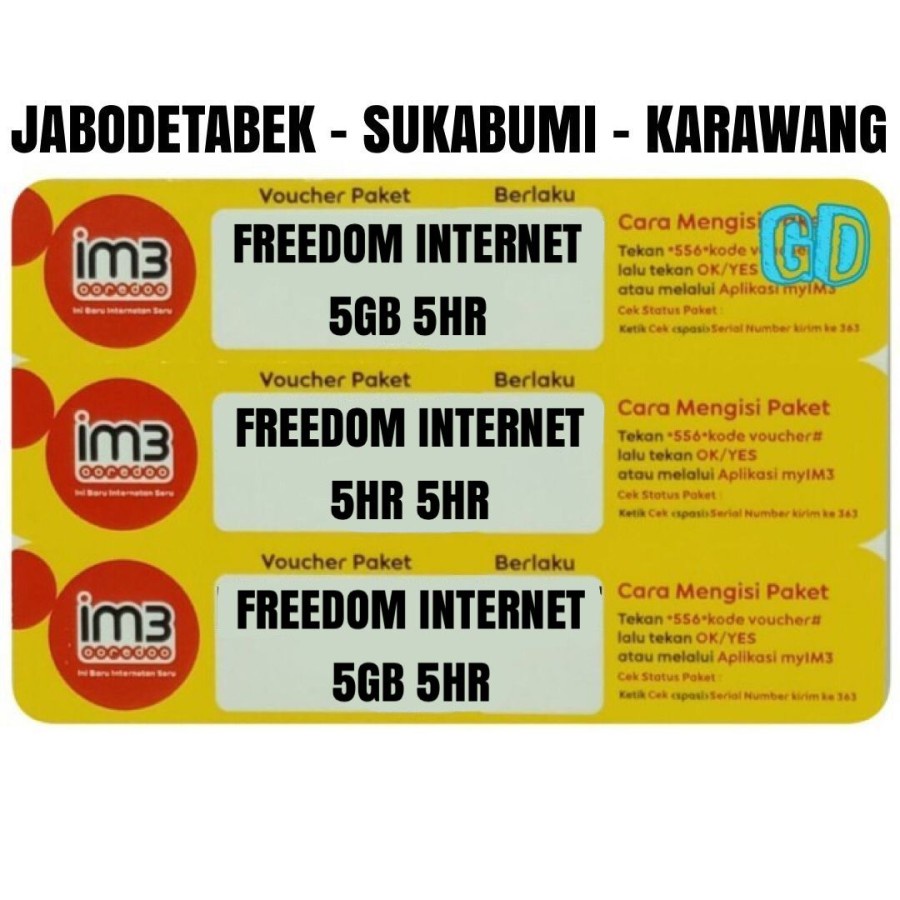 Voucher Indosat 5GB 5Hari