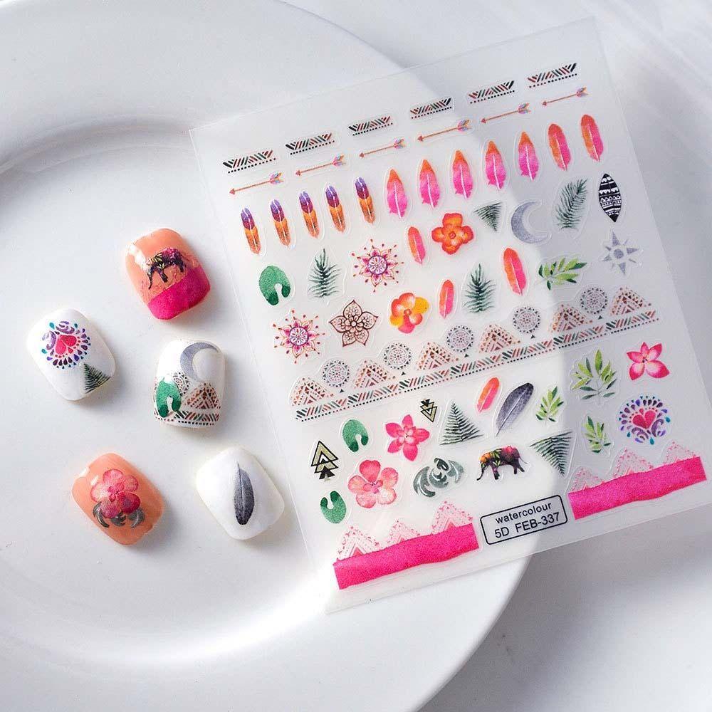 AUGUSTINA Agustina Fruits Nail Stiker Fashion Self Adhesive Fruit Juice Cherry Ikatan Simpul Strawberry Nail Art Dekorasi