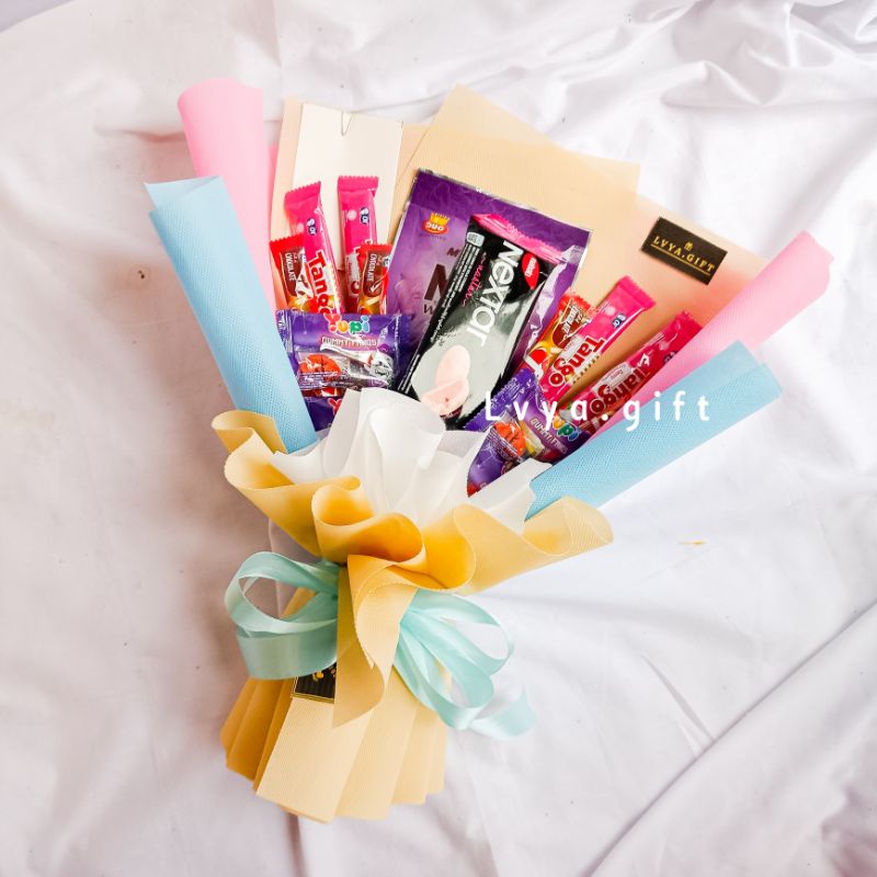 (SNACK 0011) Buket snack pink | Buket snack rainbow | Buket snack unicorn | Buket snack blackpink | Buket snack cewe | Buket snack nextar