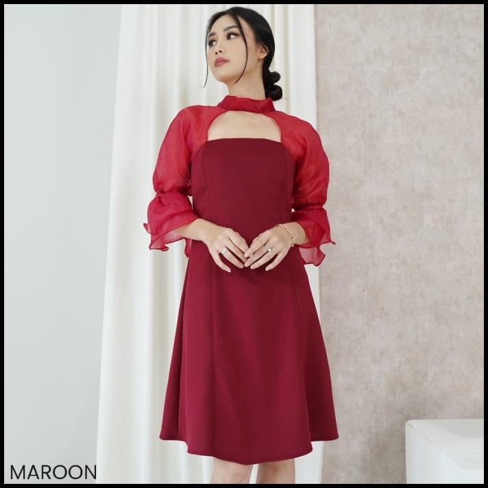 Merry Dress Organza Mini Dress Party Kondangan