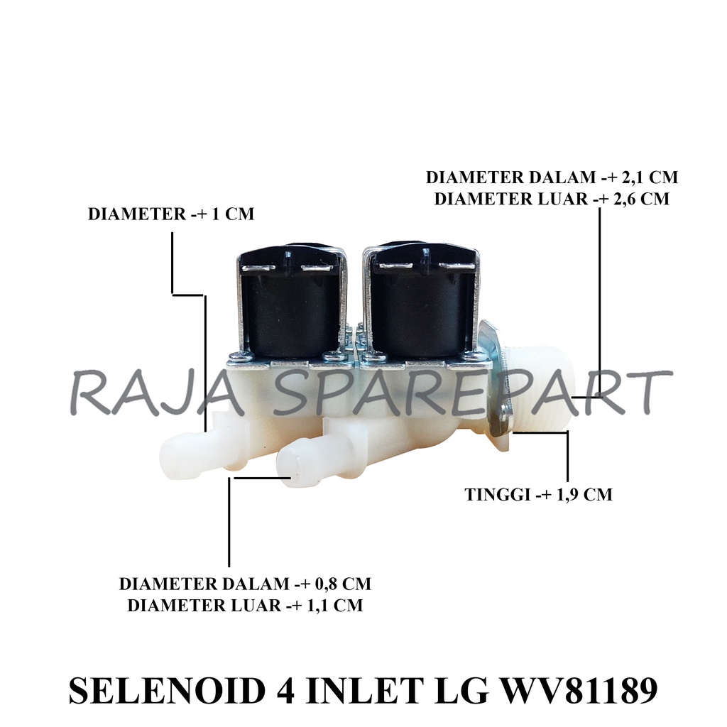 Selenoid  / Water Inlet Mesin Cuci LG FRONT LOADING 4 INLET WV81189