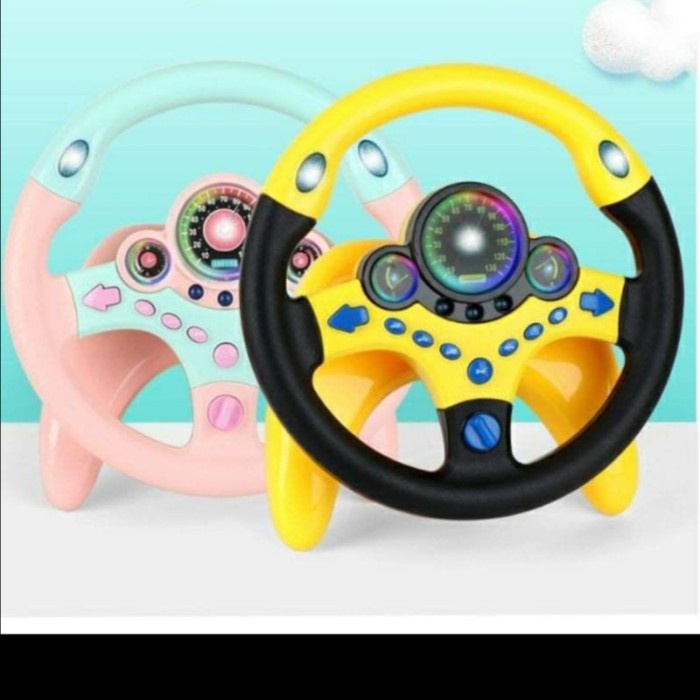 STEERING WHEEL Toys Mainan Stir Setiran Mobil Anak Simulated Driving