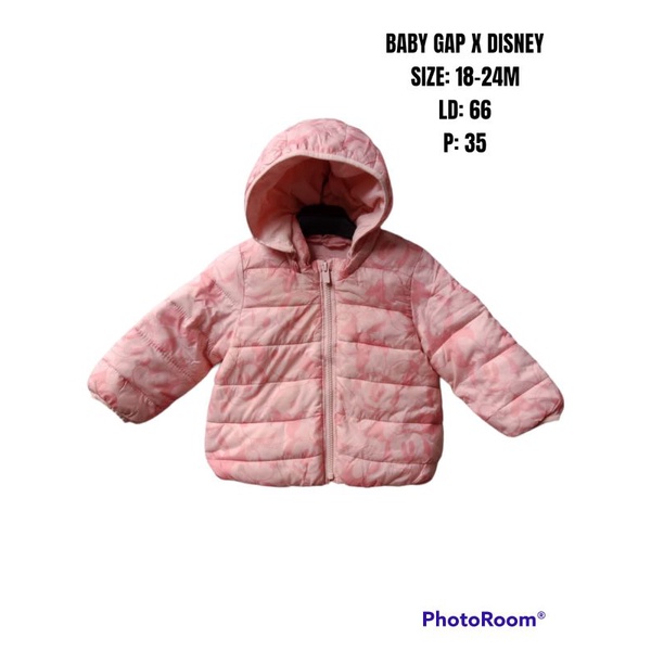 Jaket Hoodie Baby Gap X Disney Thrift