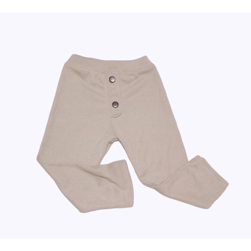 LEGING Anak Rib Kancing 0-2 Tahun Celana Leging Rib Knite