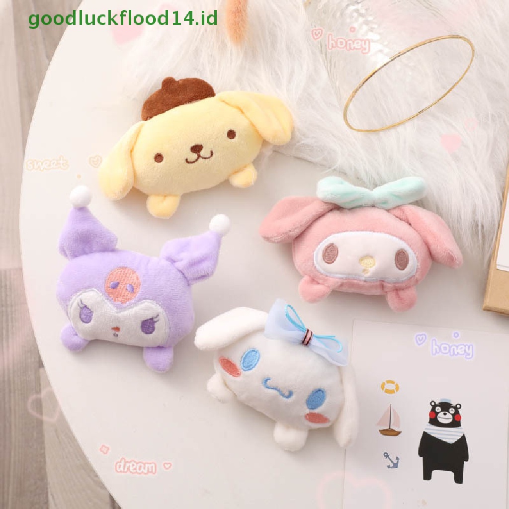 [GOOGFOUR] Lucu Sanrio Kartun Boneka Mainan Bros Mewah Bentuk Lucu Lembut Lencana Aksesoris Dekorasi Rumah Kartun Tas Pin Ransel Liontin Dekorasi Hadiah [TOP]