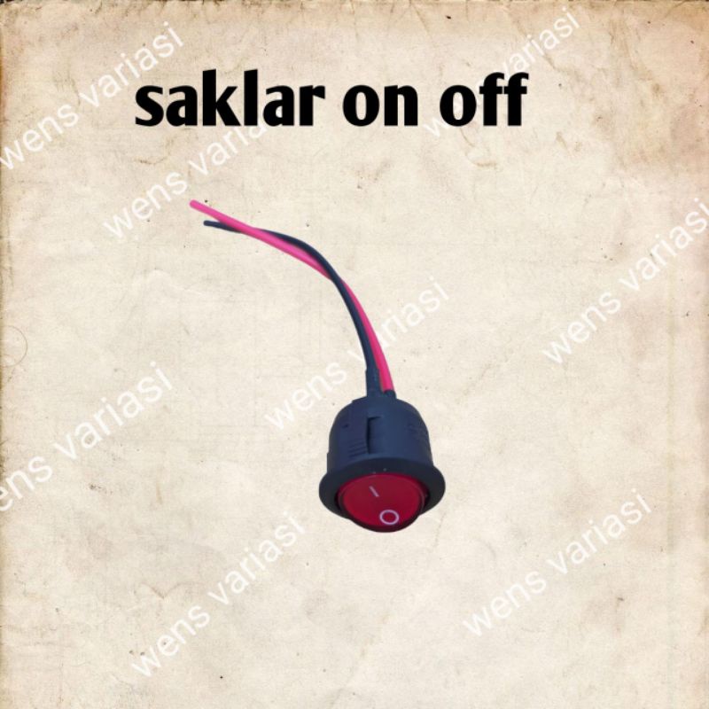 Jual saklar on off bulat | Shopee Indonesia