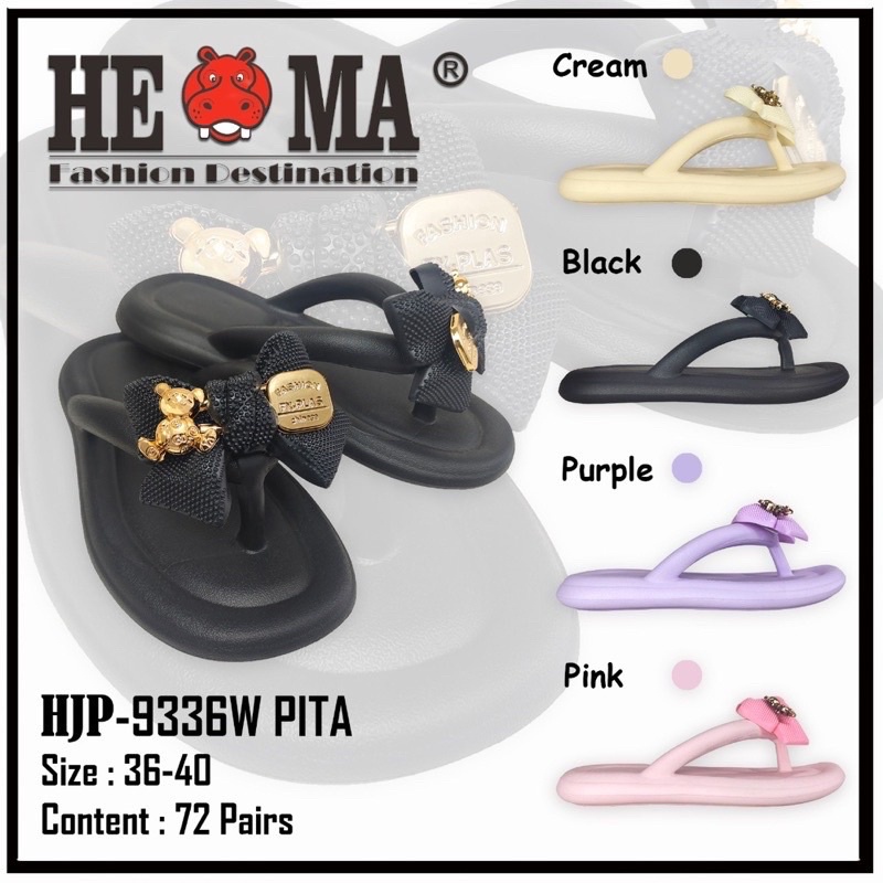 9336 Sandal Jepit Pita Wanita Kekinian/Sandal Jepit Wanita Pita 36-40 Promo Mitra