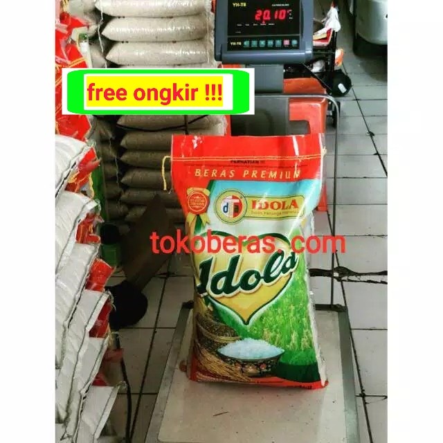 

Beras merek cap Idola 20 kg Asli pulen putih tidak lengket enak murah