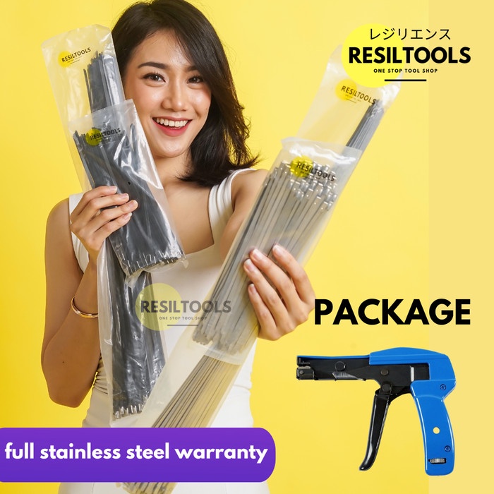 

Holder Paket Kabel Tis Stainless 4.6 X 40 Cm Alat Pengencang Pengikat Ties