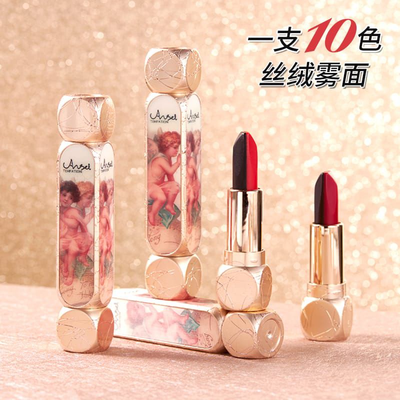 Bilian Lipstik Angel-Color, Lipstik Silky Bibir Warna Penuh . lipstik angel 10 warna
