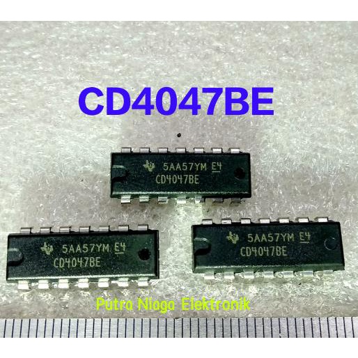 ic CD4047BE Dip 14 pin CD4047 / TC4047 / HEF4047 / HCF4047 putr4n14 Berkualitas
