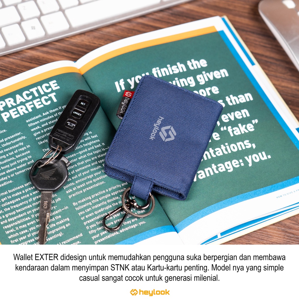 HEYLOOK Project - Dompet Kartu EXTER Card Holder Gantungan Kunci Motor Mobil