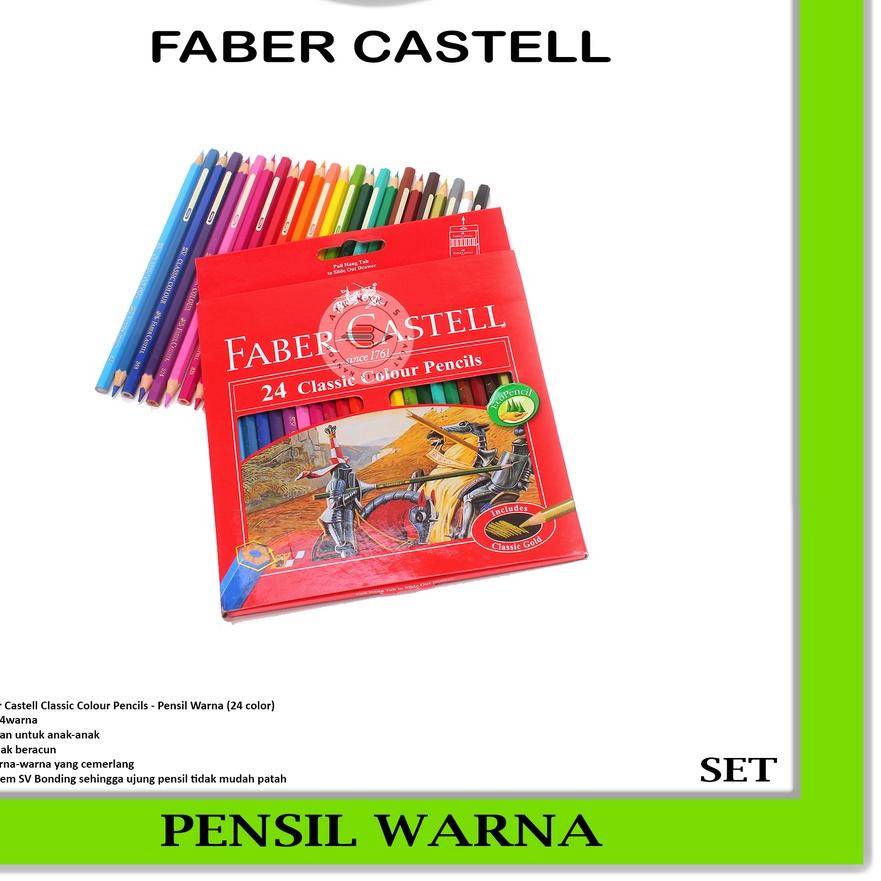 

Recomend FABER CASTELL - Classic Colour Pencils - Pensil Warna 24 color - SET