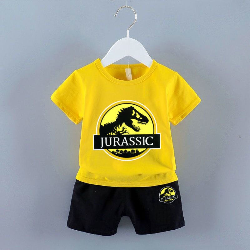 ZASKIYA - SETELAN UNISEX ANAK JURASSIC DINO / SET ANAK LAKI LAKI 0-3 THN