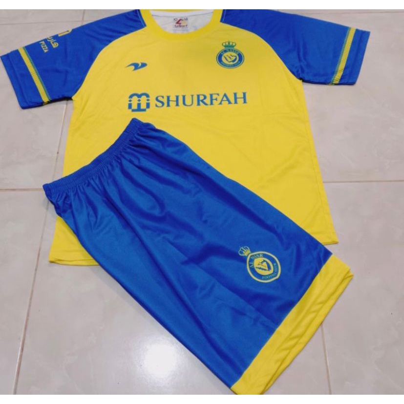 FREE ONGKIR Setelan baju bola anak AL-NASSR Terbaru // Jersey anak murah AL-NASSR 22/23 // SETELAN BAJU BOLA ANAK CR7 MURAH