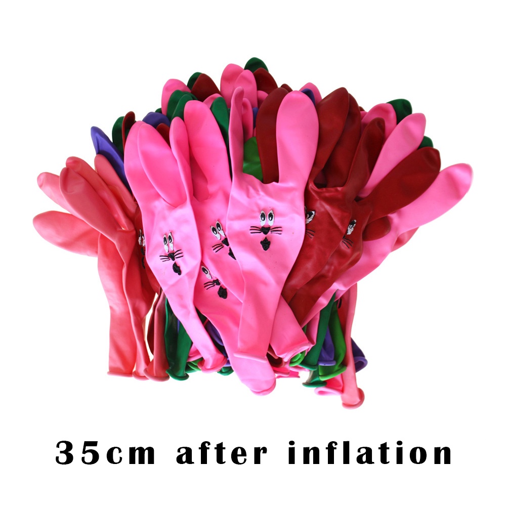 [Harga Grosir] 1PC Warna Acak Paskah Kelinci Balon Lucu Raksasa Telinga Kelinci Multicolor Tiup Menebal Lateks Ballon Pesta Nikmat Untuk Anak Dekorasi Rumah