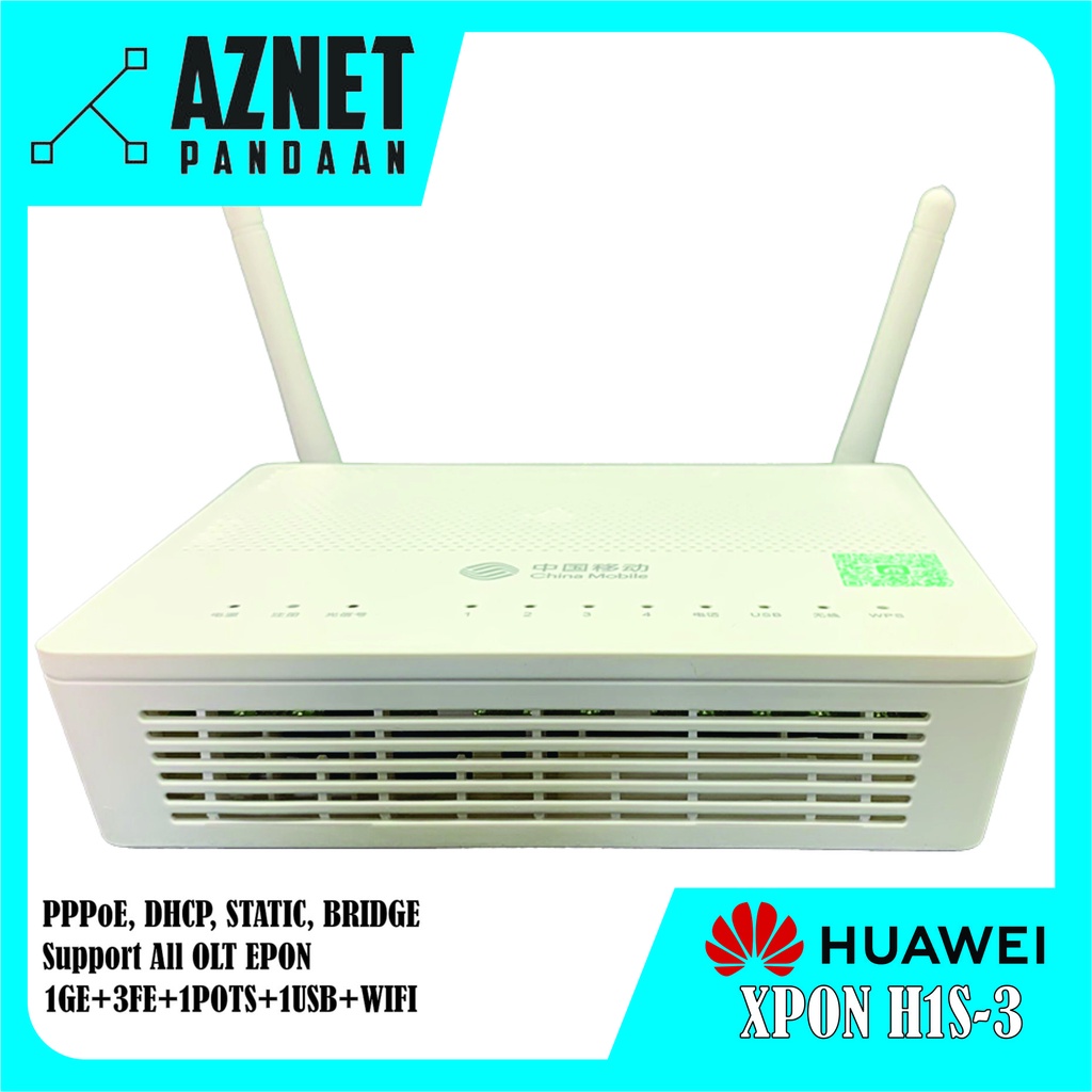 HUAWEI H1S-3 ONU XPON 1GE+3FE+1TEL+1USB+WIFI ANTENA EKSTERNAL SECOND