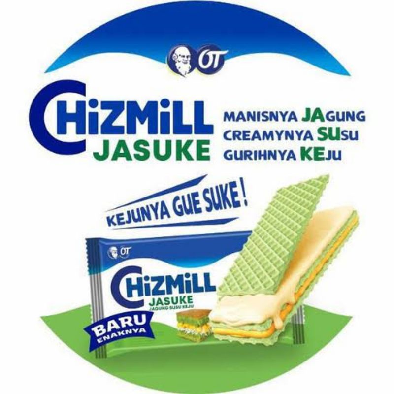 

CHIZMILL JASUKE 127GR WAFER CISMIL RASA JASUKE JAGUNG SUSU CHIZMIL