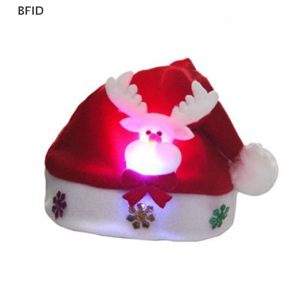 [BFID] Topi Natal LED 2022baru Kupluk Tahun Baru Rajut Menyala Hangat Christmas [ID]