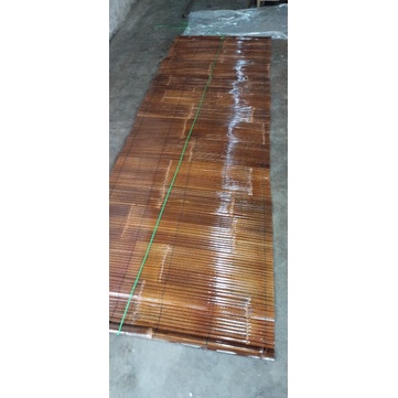 Tirai bambu Wulung 80x200  plituran + gulungan