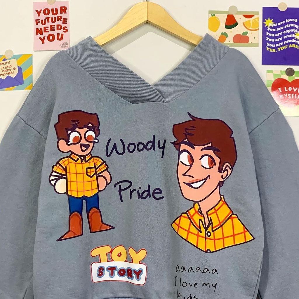 SWEATER OVERSIZE - WOODY PRIDE CREWNECK OVERSIZE SWEATER