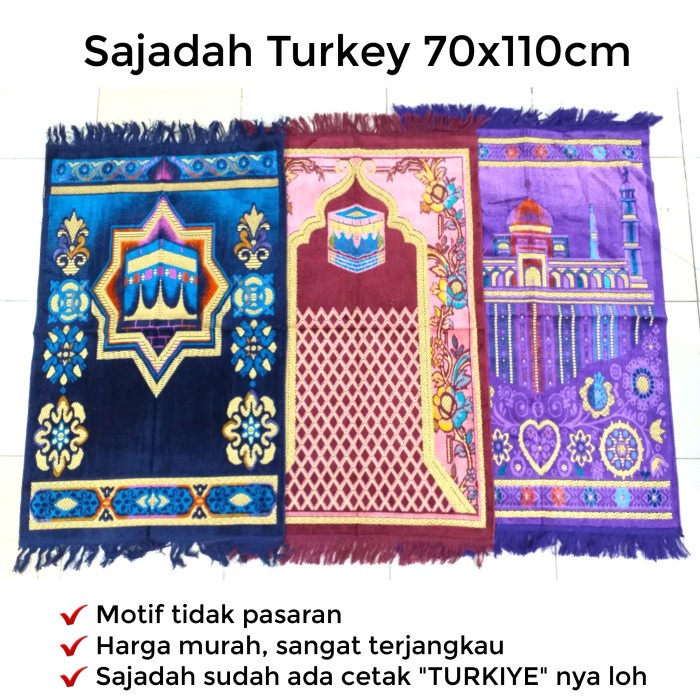 Sajadah Sajadah Turkish Turkey Turki Bahan Bulu Murah Souvenir Oleh oleh haji(C3D7) Sajadah Turki Sa